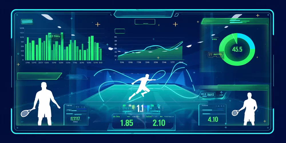 Tableau de bord analytique pour paris statistiques - tirs, passes, duels gagnés