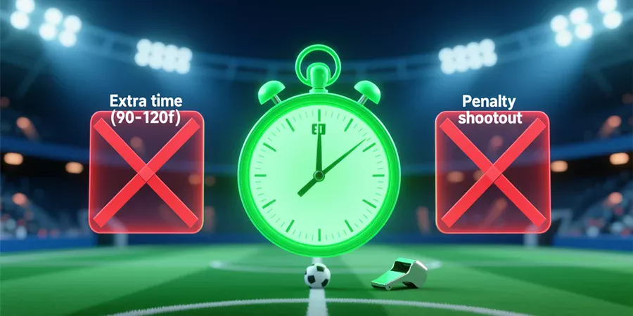 Règles du temps réglementaire pour les paris buteur : 90 minutes uniquement